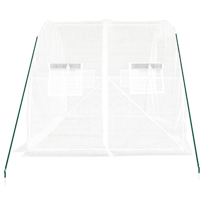 Seră cu un cadru din oțel, alb, 6 m², 3x2x2 m - WALTI WALTI