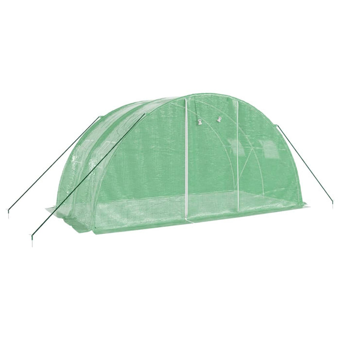 Seră cu cadru din oțel, verde, 8 m², 4x2x2 m - WALTI WALTI