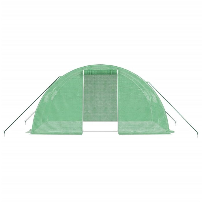 Seră cu cadru din oțel, verde, 8 m², 4x2x2 m - WALTI WALTI