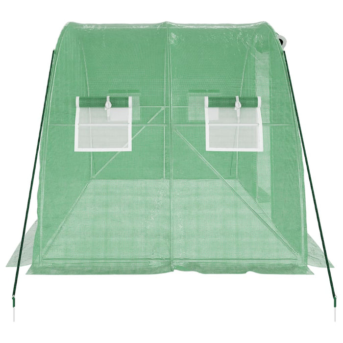 Seră cu cadru din oțel, verde, 8 m², 4x2x2 m - WALTI WALTI