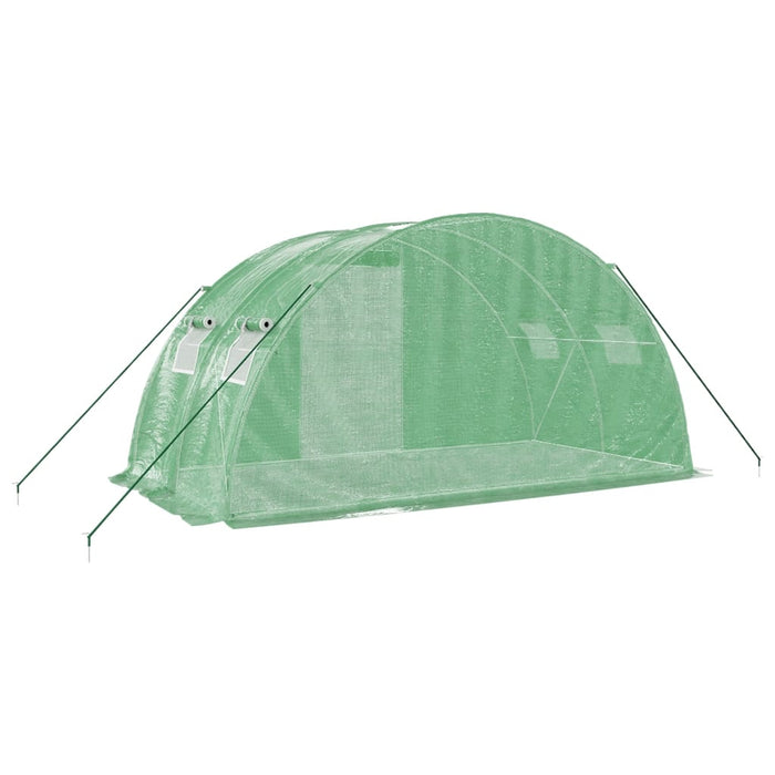 Seră cu cadru din oțel, verde, 8 m², 4x2x2 m - WALTI WALTI
