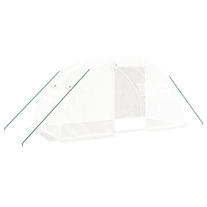 Seră cu cadru din oțel, alb, 8 m², 4x2x2 m - WALTI WALTI