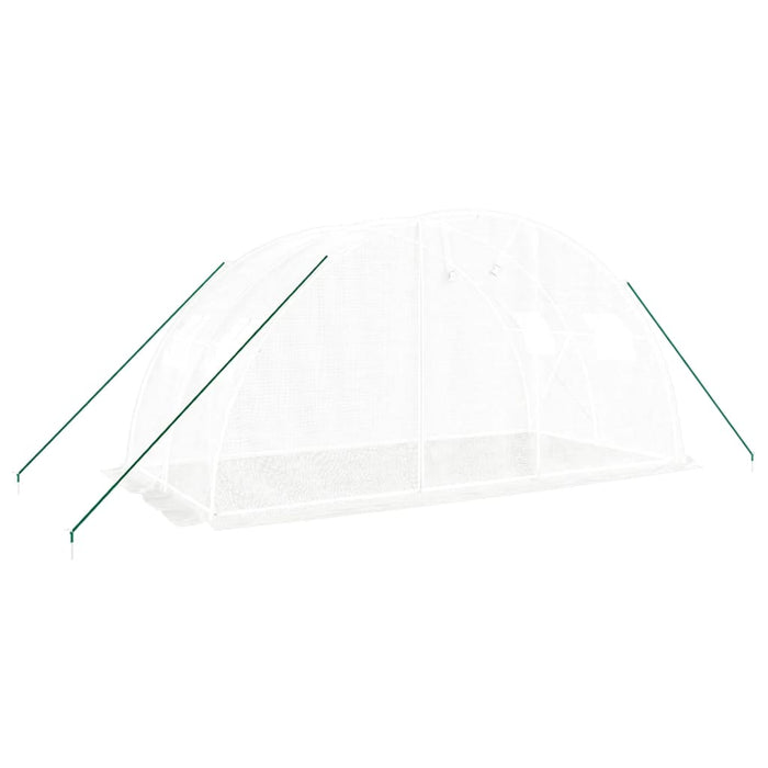 Seră cu cadru din oțel, alb, 8 m², 4x2x2 m - WALTI WALTI