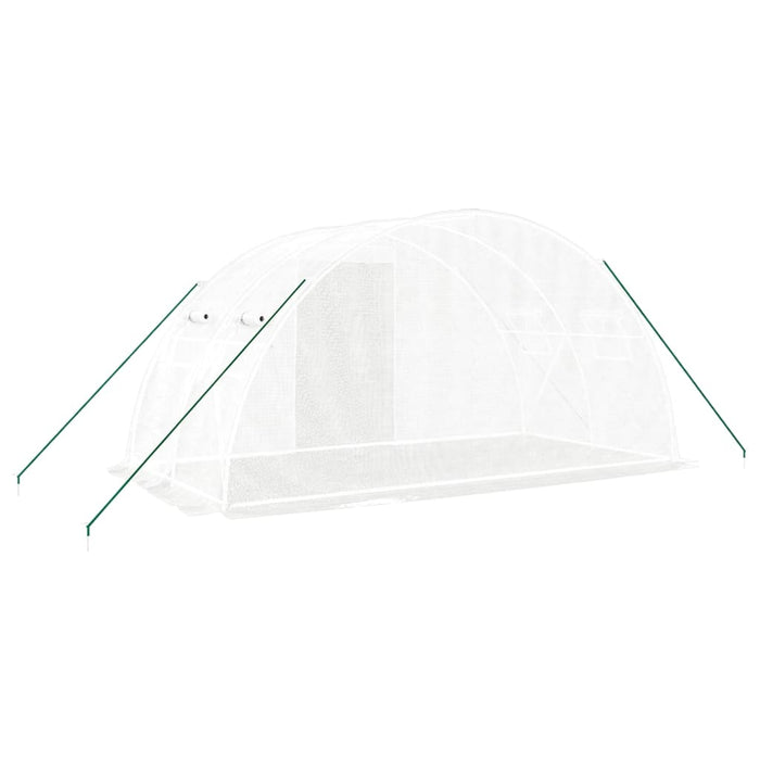 Seră cu cadru din oțel, alb, 8 m², 4x2x2 m - WALTI WALTI