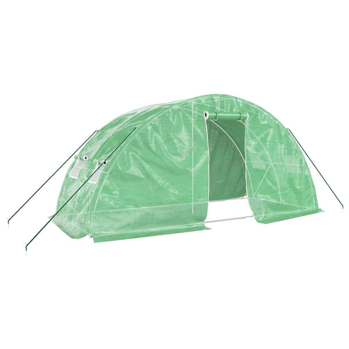 Seră cu cadru din oțel, verde, 10 m², 5x2x2,3 m - WALTI WALTI