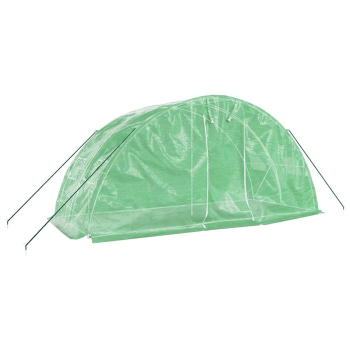 Seră cu cadru din oțel, verde, 10 m², 5x2x2,3 m - WALTI WALTI