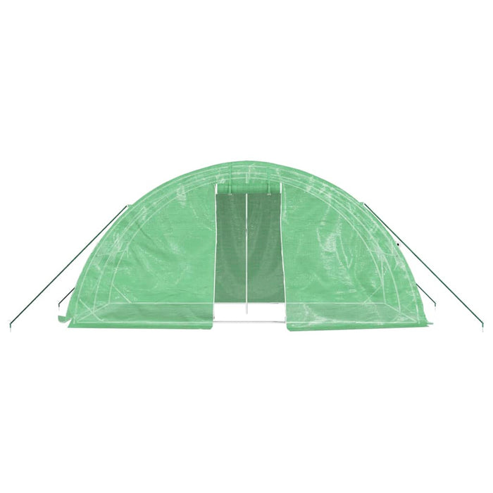 Seră cu cadru din oțel, verde, 10 m², 5x2x2,3 m - WALTI WALTI