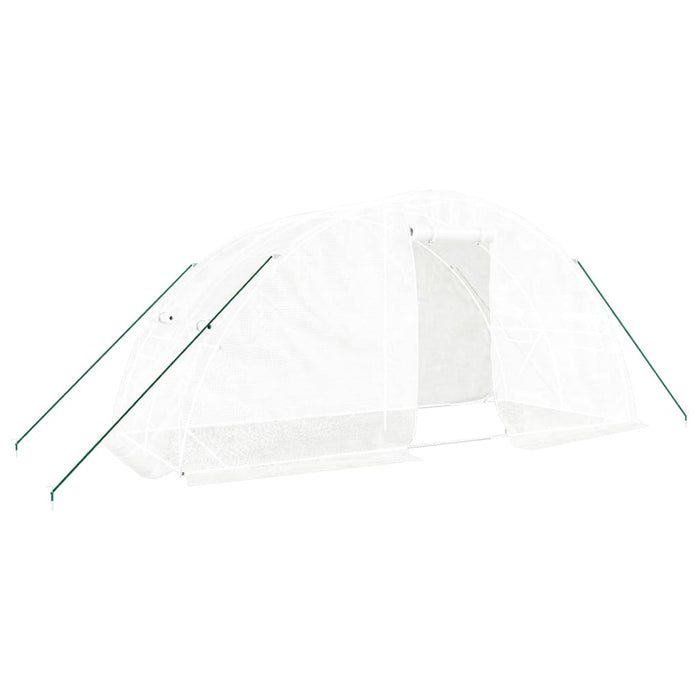 Seră cu cadru din oțel, alb, 10 m², 5x2x2,3 m - WALTI WALTI