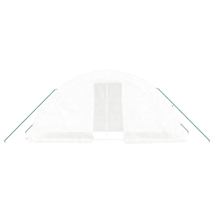 Seră cu cadru din oțel, alb, 10 m², 5x2x2,3 m - WALTI WALTI