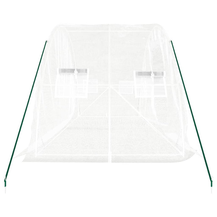 Seră cu cadru din oțel, alb, 10 m², 5x2x2,3 m - WALTI WALTI