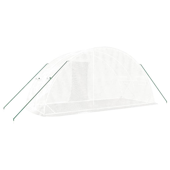 Seră cu cadru din oțel, alb, 10 m², 5x2x2,3 m - WALTI WALTI