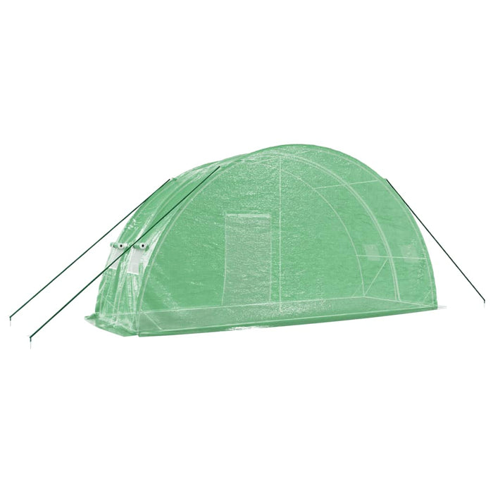 Seră cu cadru din oțel, verde, 12 m², 6x2x2,85 m - WALTI WALTI