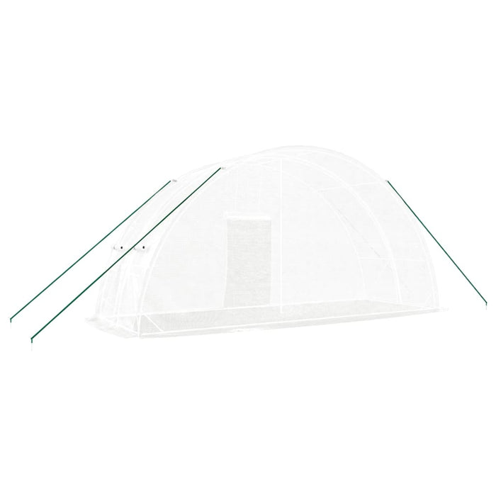 Seră cu cadru din oțel, alb, 12 m², 6x2x2,85 m - WALTI WALTI