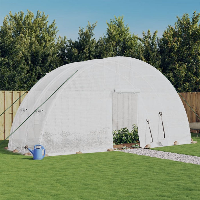 Seră cu cadru din oțel, alb, 12 m², 6x2x2,85 m - WALTI WALTI