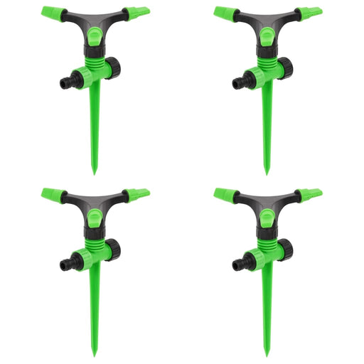 Aspersoare rotative 4 buc. verde și negru 16x13,5x25,5cm ABS&PP - WALTI WALTI