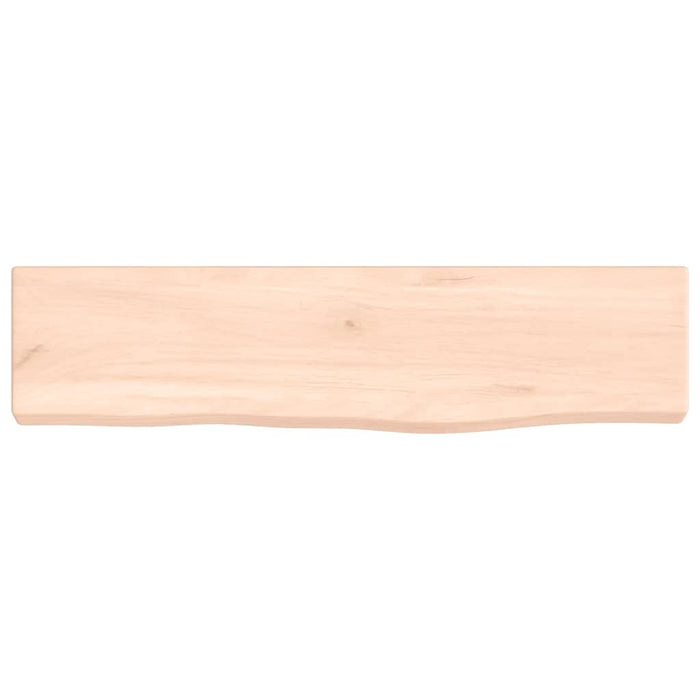 Poliță de perete, 40x10x2 cm, lemn masiv de stejar netratat WALTI