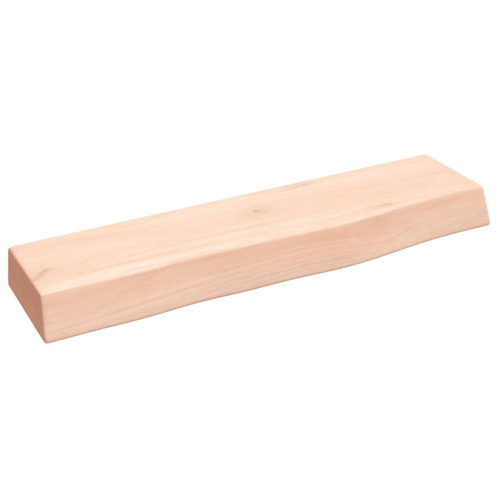 Poliță de perete, 40x10x4 cm, lemn masiv de stejar netratat - WALTI WALTI