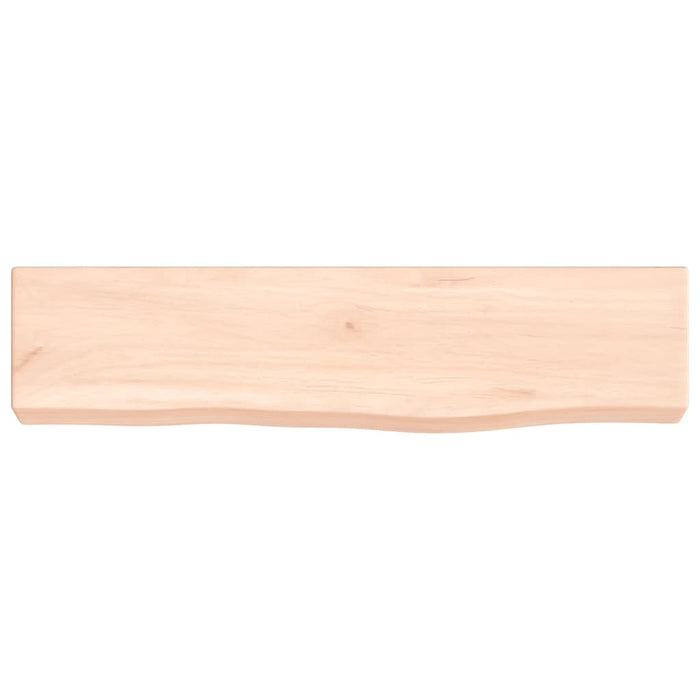Poliță de perete, 40x10x4 cm, lemn masiv de stejar netratat - WALTI WALTI