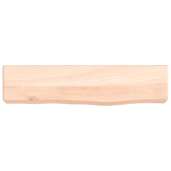 Poliță de perete, 40x10x6 cm, lemn masiv de stejar netratat - WALTI WALTI