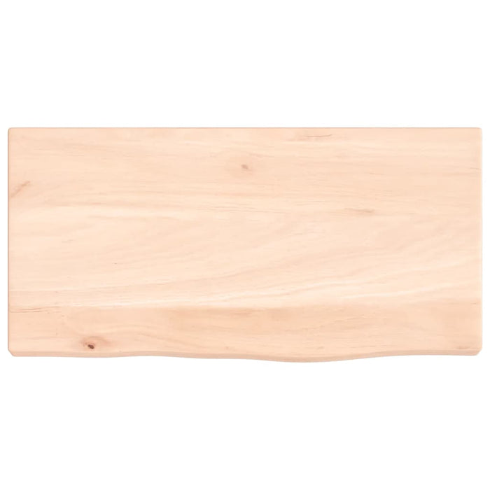Poliță de perete, 40x20x2 cm, lemn masiv de stejar netratat WALTI