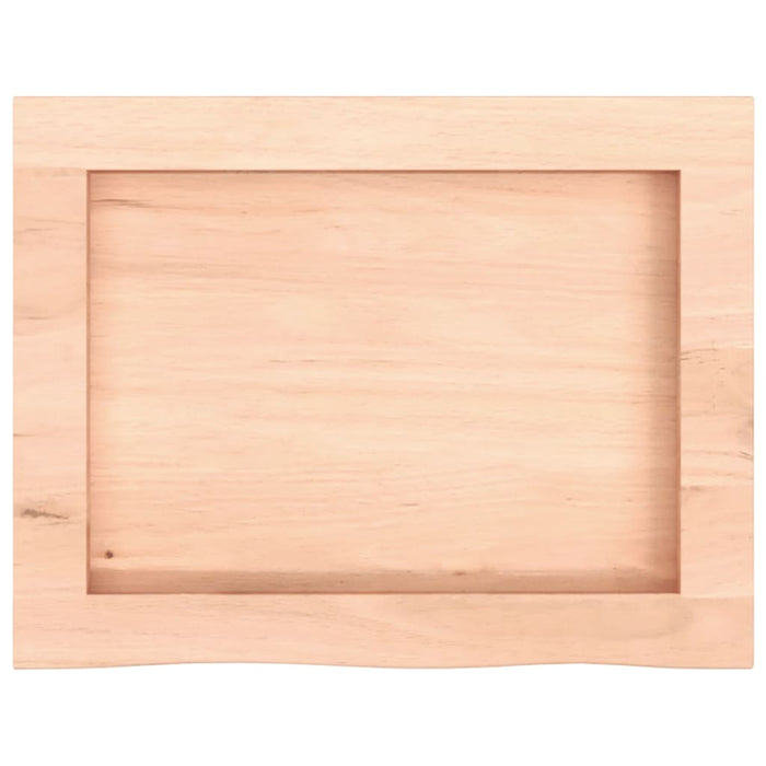Poliță de perete, 40x30x(2-6) cm, lemn masiv de stejar netratat - WALTI WALTI