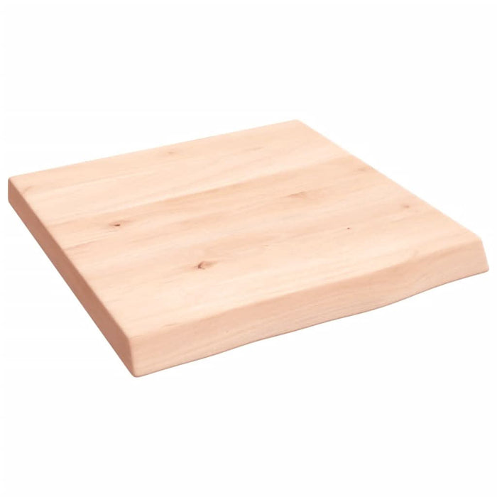 Poliță de perete, 40x40x(2-4) cm, lemn masiv de stejar netratat - WALTI WALTI