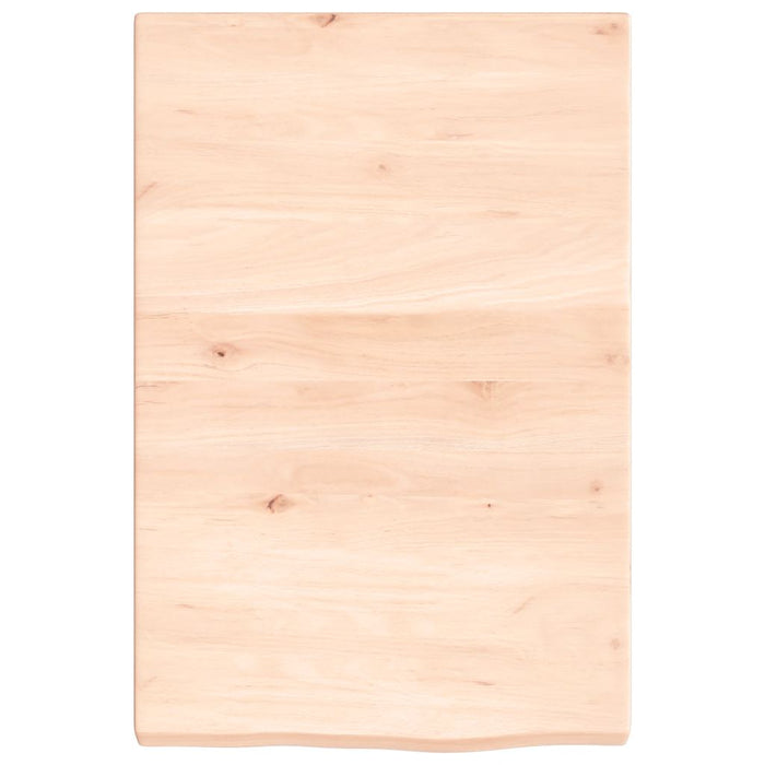Poliță de perete, 40x60x(2-4) cm, lemn masiv de stejar netratat - WALTI WALTI