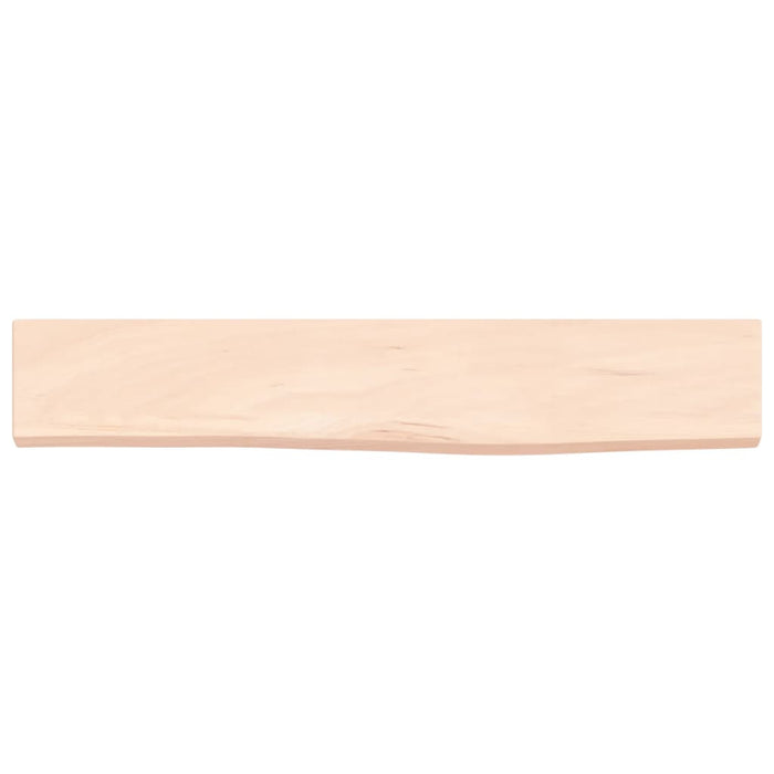 Poliță de perete, 60x10x2 cm, lemn masiv de stejar netratat - WALTI WALTI