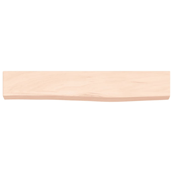 Poliță de perete, 60x10x4 cm, lemn masiv de stejar netratat - WALTI WALTI