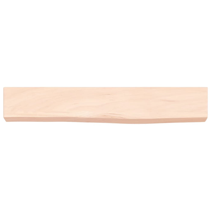 Poliță de perete, 60x10x6 cm, lemn masiv de stejar netratat WALTI