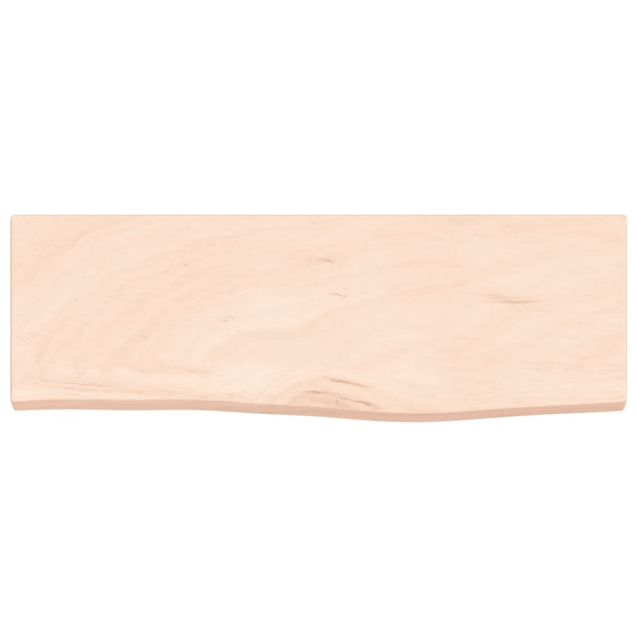 Poliță de perete, 60x20x2 cm, lemn masiv de stejar netratat WALTI