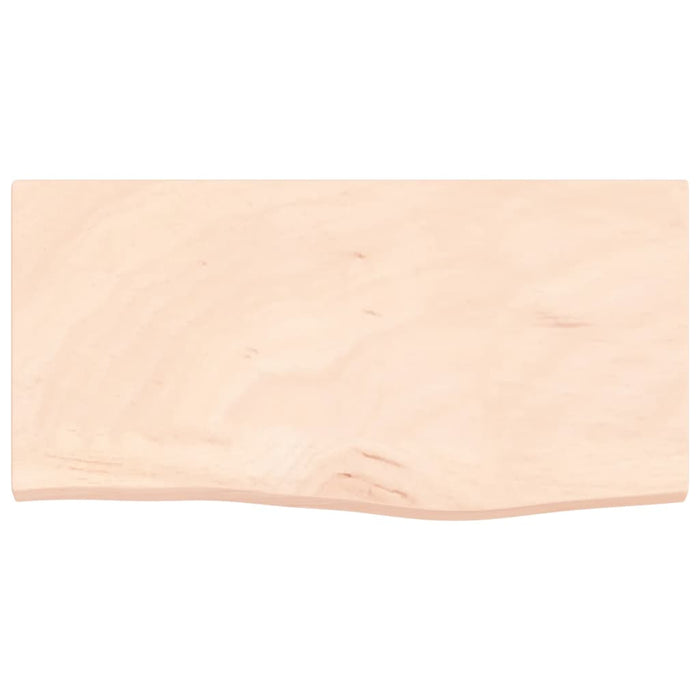 Poliță de perete, 60x30x(2-4) cm, lemn masiv de stejar netratat - WALTI WALTI