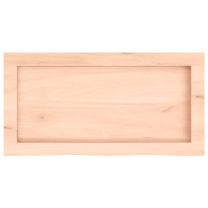 Poliță de perete, 60x30x(2-6) cm, lemn masiv de stejar netratat - WALTI WALTI