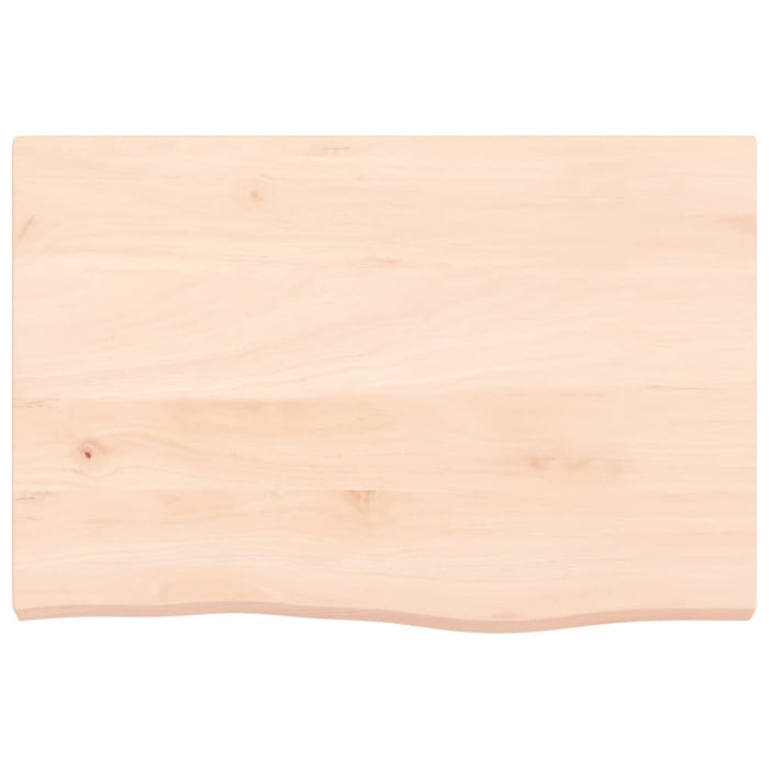 Poliță de perete, 60x40x(2-4) cm, lemn masiv de stejar netratat - WALTI WALTI