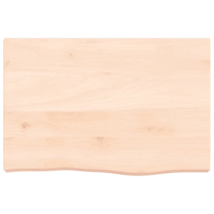 Poliță de perete, 60x40x(2-6) cm, lemn masiv de stejar netratat - WALTI WALTI