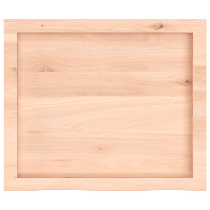 Poliță de perete, 60x50x(2-6) cm, lemn masiv de stejar netratat - WALTI WALTI