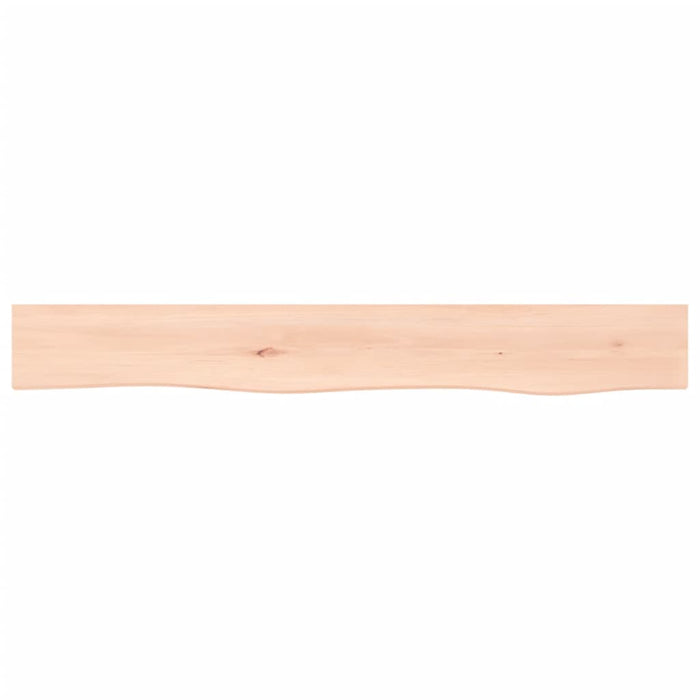 Poliță de perete, 80x10x2 cm, lemn masiv de stejar netratat WALTI