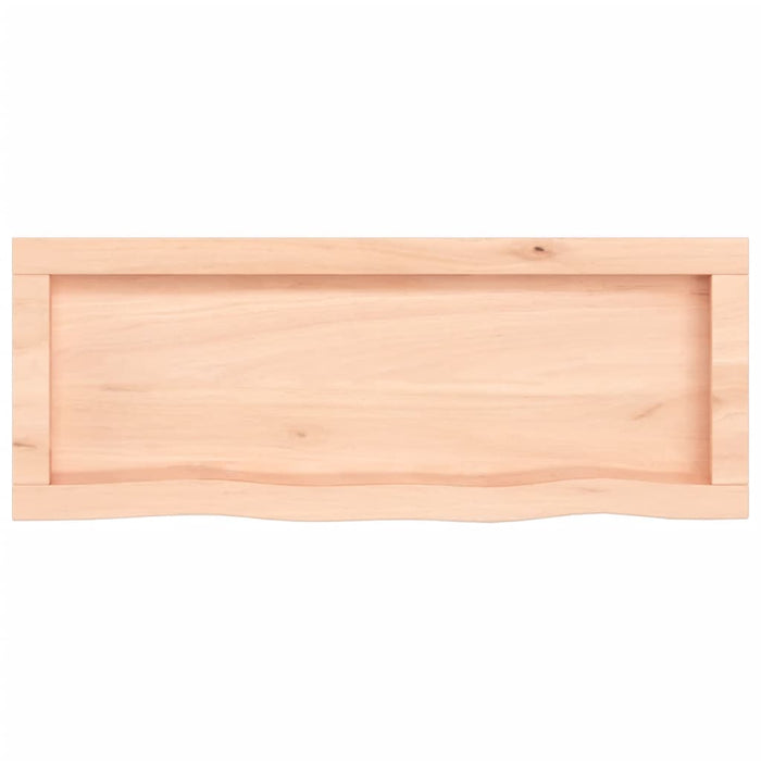Poliță de perete, 80x30x(2-4) cm, lemn masiv de stejar netratat - WALTI WALTI
