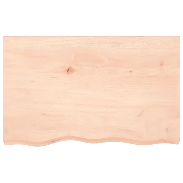 Poliță de perete, 80x50x(2-4) cm, lemn masiv de stejar netratat - WALTI WALTI