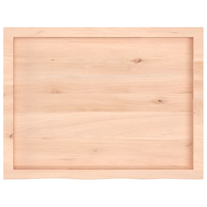 Poliță de perete, 80x60x(2-4) cm, lemn masiv de stejar netratat - WALTI WALTI