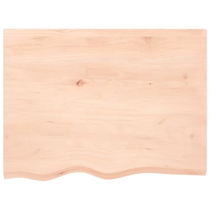 Poliță de perete, 80x60x(2-6) cm, lemn masiv de stejar netratat - WALTI WALTI
