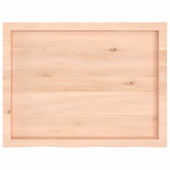 Poliță de perete, 80x60x(2-6) cm, lemn masiv de stejar netratat - WALTI WALTI