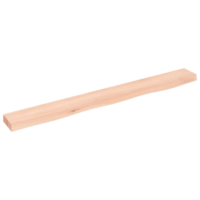 Poliță de perete, 100x10x4 cm, lemn masiv de stejar netratat - WALTI WALTI