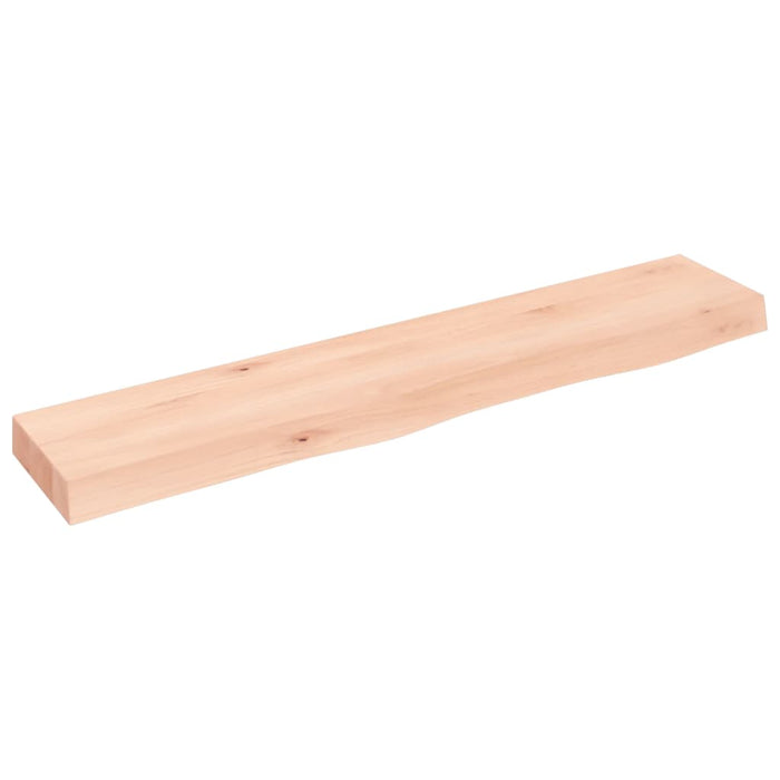 Poliță de perete, 100x20x6 cm, lemn masiv de stejar netratat WALTI
