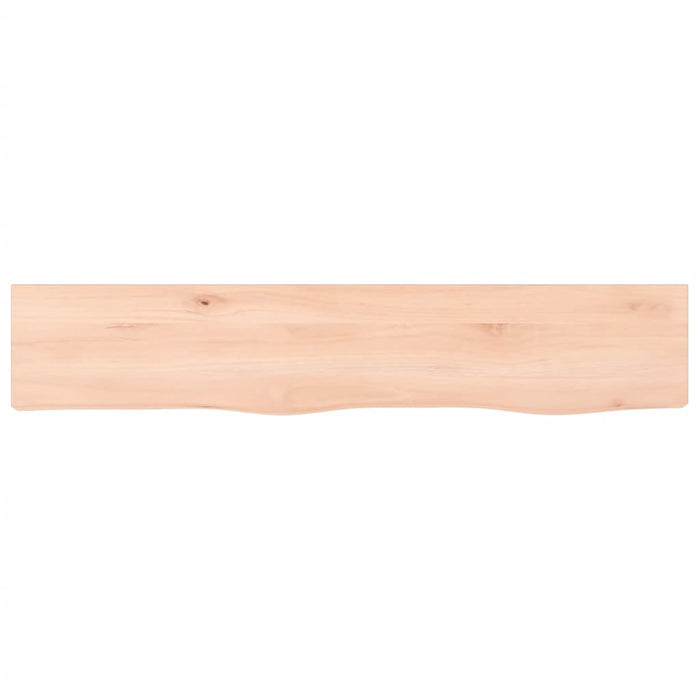 Poliță de perete, 100x20x6 cm, lemn masiv de stejar netratat WALTI