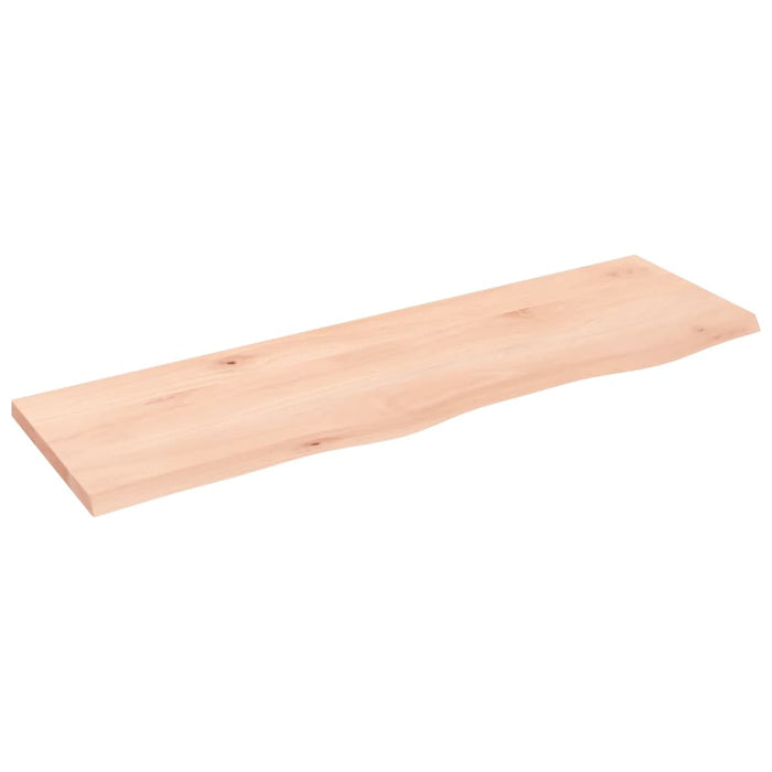 Poliță de perete, 100x30x2 cm, lemn masiv de stejar netratat WALTI