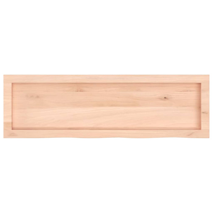 Poliță de perete, 100x30x(2-4)cm, lemn masiv de stejar netratat - WALTI WALTI