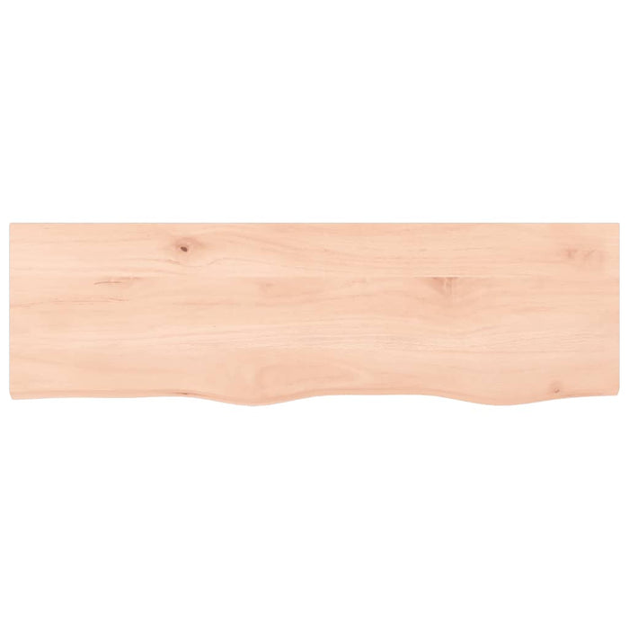 Poliță de perete, 100x30x(2-6)cm, lemn masiv de stejar netratat WALTI