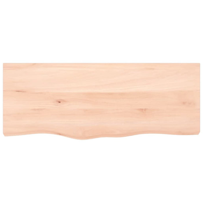Poliță de perete, 100x40x(2-4)cm, lemn masiv de stejar netratat - WALTI WALTI
