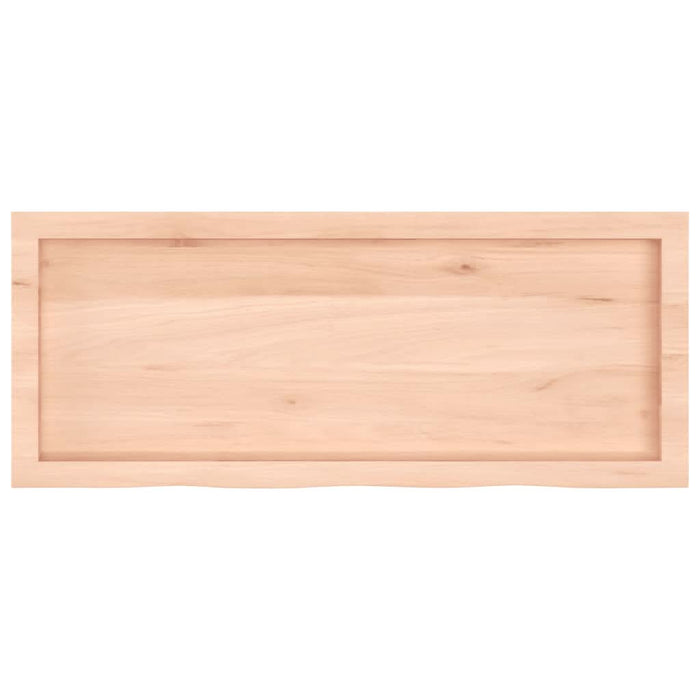 Poliță de perete, 100x40x(2-4)cm, lemn masiv de stejar netratat - WALTI WALTI